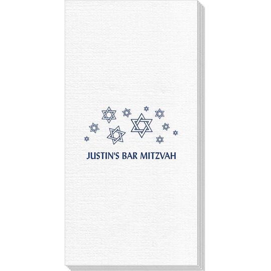 Modern Jewish Star Galaxy Deville Guest Towels